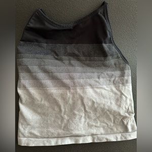 Nux athletic wear crop top with built in bra